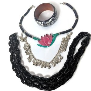 Two Necklaces, Bangle and Musical anklet